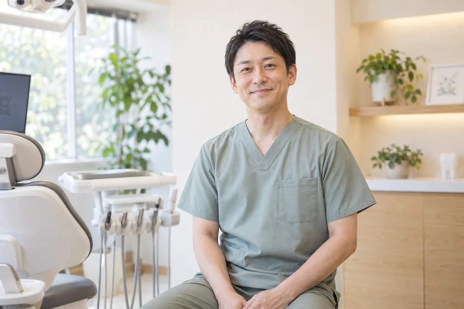 院長をイメージした架空の歯科医師(生成画像)